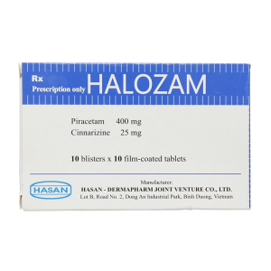 Halozam Hasan điều trị đau nửa đầu, rối loạn trí nhớ 100 viên