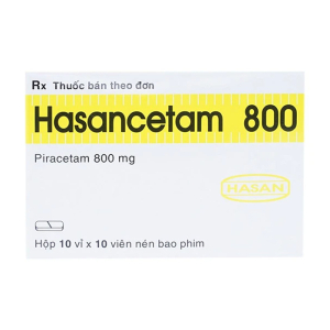 Hasancetam 800 Hasan điều trị rối loạn chức năng não, suy giảm trí nhớ 100 viên