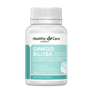 Healthy Care Ginkgo Biloba 2000mg hỗ trợ lưu thông máu 100 viên