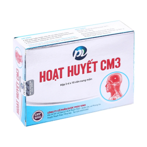 Hoạt Huyết CM3 Phúc Vinh điều trị rối loạn tuần hoàn não do xơ vữa mạch máu 30 viên