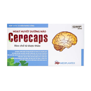 Hoạt huyết dưỡng não Cerecaps Mediplantex điều trị suy giảm trí nhớ, đau đầu 30 viên