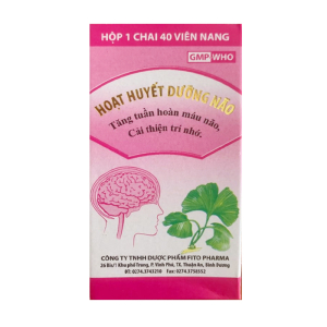Hoạt Huyết Dưỡng Não Fito giúp tăng tuần hoàn máu não, cải thiện trí nhớ 40 viên