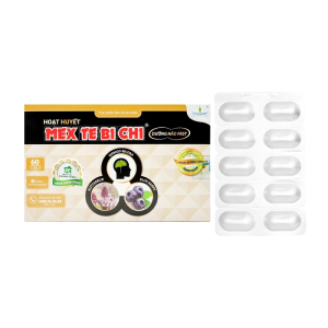 Hoạt Huyết Mex Te Bi Chi Dưỡng Não Fast Tâm Dược hỗ trợ tuần hoàn máu não 60 viên