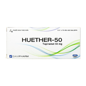 Huether 50 Davipharm điều trị cơn động kinh khởi phát 60 viên