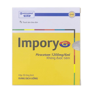 Impory G HD Pharma điều trị bệnh do tổn thương não, thiếu máu cục bộ 30 ống x 6ml