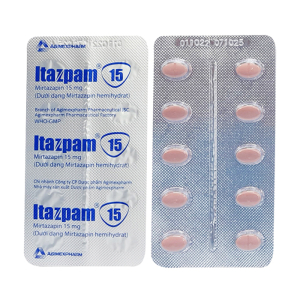 Itazpam 15 Agimexpharm điều trị các đợt trầm cảm 30 viên