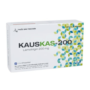 Kauskas 200mg Davipharm điều trị động kinh và rối loạn lưỡng cực 30 viên