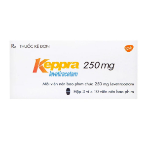 Keppra 250mg GSK điều trị các cơn động kinh cục bộ 30 viên