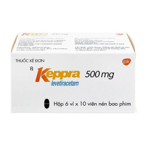 Keppra 500mg GSK điều trị các cơn động kinh cục bộ 60 viên