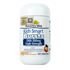 Nature's Way Kids Smart Bursts DHA 300mg Triple Strength hỗ trợ phát triển não bộ 50 viên