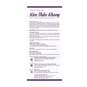 Kim Thần Khang Á Âu tăng cường lưu thông máu, giúp dưỡng tâm, an thần 30 viên