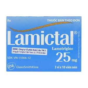 Lamictal 25mg GSK điều trị động kinh, ngừa rối loạn lưỡng cực 