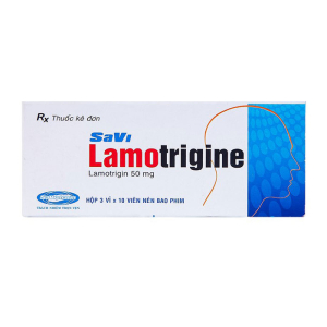 Lamotrigine 50mg SaVi điều trị động kinh 30 viên