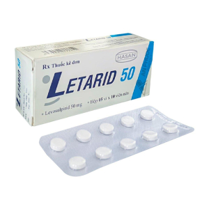 Letarid 50 Hasan điều trị trầm cảm, rối loạn tâm thần 50 viên