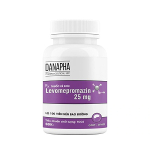 Levomepromazin 25mg Danapha điều trị các bệnh lý tâm thần 100 viên
