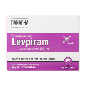 Levpiram 500mg Danapha điều trị động kinh khởi phát cục bộ 
