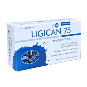Ligican 75 DHG Pharma điều trị đau thần kinh ngoại vi 30 viên
