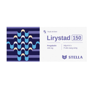 Lirystad 150 Stella Pharm điều trị đau thần kinh ngoại vi và trung ương 28 viên