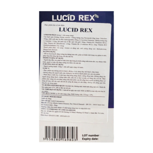 Lucid Rex hỗ trợ hoạt huyết, lưu thông máu não 30 viên