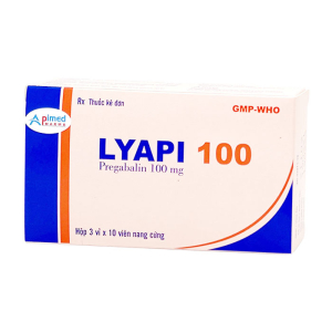 Lyapi 100 Apimed điều trị đau thần kinh, rối loạn lo âu 30 viên