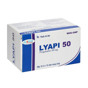 Lyapi 50 Apimed điều trị đau thần kinh, động kinh và rối loạn lo âu 30 viên