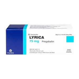 Lyrica 75mg Viatris điều trị đau thần kinh, động kinh cục bộ 56 viên