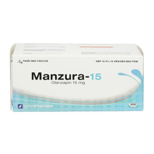 Manzura 15mg DaviPharm điều trị tâm thần phân liệt 100 viên