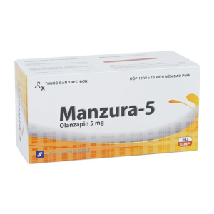 Manzura 5mg DaviPharm điều trị tâm thần phân liệt 100 viên
