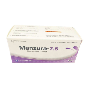 Manzura 7.5 DaviPharm điều trị tâm thần phân liệt 100 viên