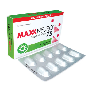 Maxxneuro 75 Ampharco điều trị đau dây thần kinh, động kinh 30 viên