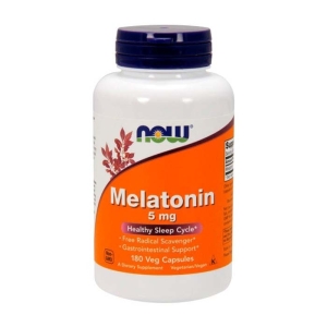 Melatonin 5mg Now giúp an thần ngủ ngon 180 viên 