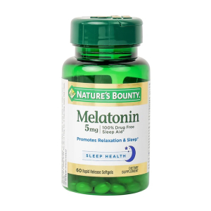 Melatonin 5mg Nature's Bounty giúp điều hòa giấc ngủ, ngủ sâu giấc 60 viên