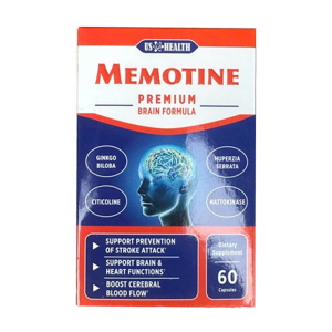 Memotine Premium hỗ trợ tăng cường tuần hoàn máu não 60 viên