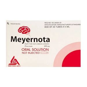 Meyernota 800mg Meyer điều trị chóng mặt, suy giảm trí nhớ (20 ống x 5ml)