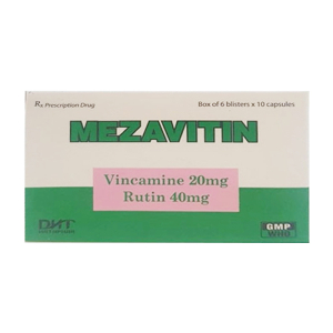 Mezavitin Hataphar điều trị suy tuần hoàn não, giảm trí nhớ 60 viên