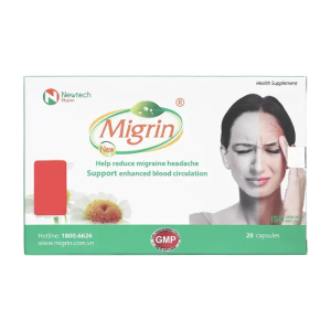 Migrin Newtech Pharm hỗ trợ đau nửa đầu, mất ngủ 20 viên