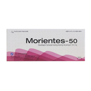 Morientes 50mg DaviPharm điều trị tâm thần phân liệt 30 viên