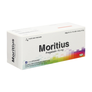 Moritius 75mg DaviPharm trị động kinh, rối loạn lo âu 84 viên