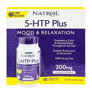 Natrol 5-HTP Plus Mood & Relaxation 200mg giúp thư giãn tinh thần 100 viên