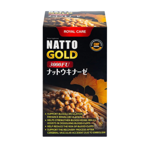 Natto Gold 3000FU Royal Care tăng cường tuần hoàn não 60 viên