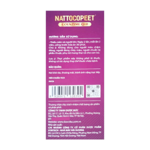 Nattocopeet Dược Đức hỗ trợ hoạt huyết, máu đông 30 viên