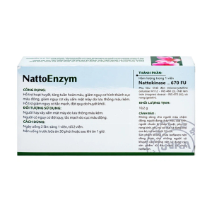 NattoEnzym DHG hỗ trợ hoạt huyết, tăng tuần hoàn máu 30 viên