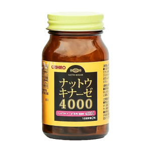 Nattokinase 4000FU Orihiro giúp tăng cường tuần hoàn máu não 60 viên Nattokinase 4000FU Orihiro giúp tăng cường tuần hoàn máu não 60 viên