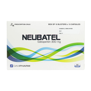 Neubatel 300mg DaViPharm điều trị động kinh cục bộ 100 viên