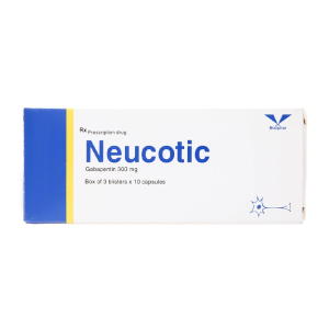 Neucotic 300mg Bidiphar hỗ trợ trị động kinh cục bộ, trị đau thần kinh 30 viên