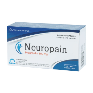 Neuropain 100mg S.P.M điều trị đau do viêm các dây thần kinh, động kinh 30 viên