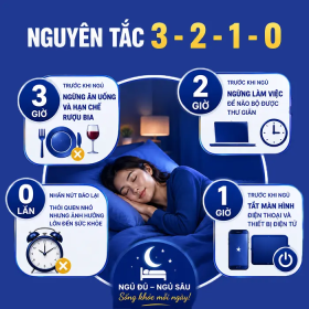 Nguyên tắc 3 - 2 - 1 - 0: Bí quyết xây dựng giấc ngủ khỏe mạnh