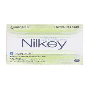Nilkey 20mg DaViPharm điều trị bệnh trầm cảm, hội chứng hoảng sợ 100 viên