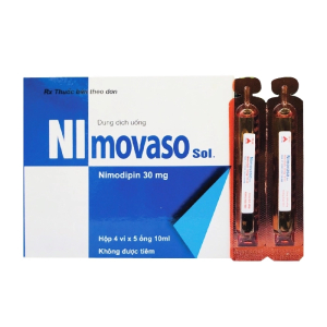 Nimovaso Sol CPC1 điều trị các triệu chứng đau đầu 20 ống