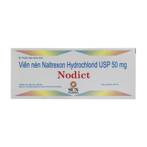 Nodict 50mg Sun Pharma điều trị nghiện rượu và nghiện ma túy 30 viên